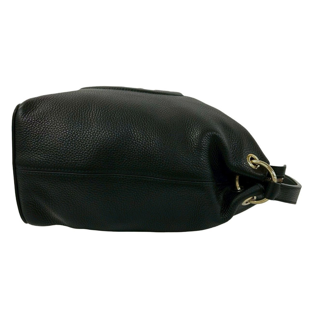 Gucci Soho Interlocking Embossed Leather Tassel 2-Way Shoulder Bag Black — view 6