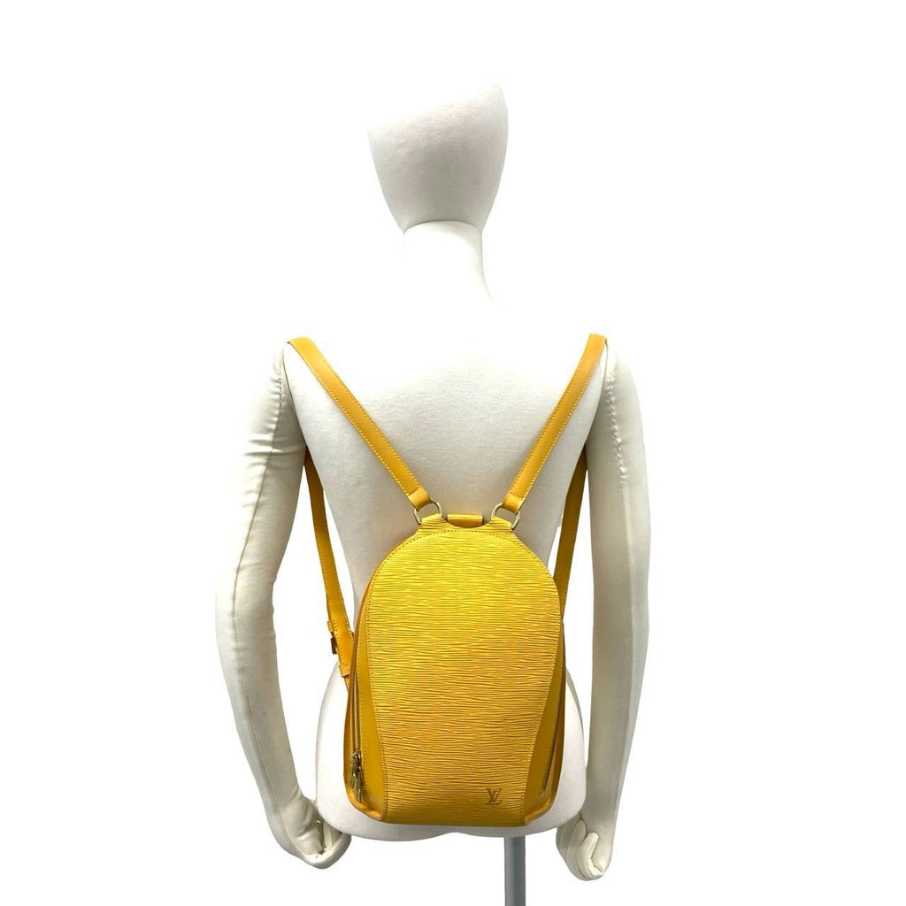 Louis Vuitton Vintage Mabillon Epi Leather Backpack Tassiri Yellow — view 2