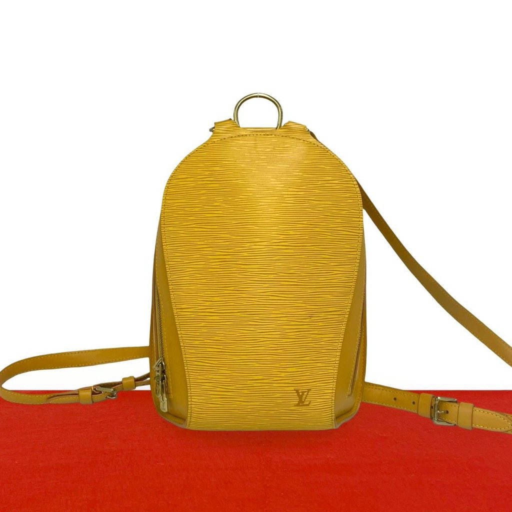 Louis Vuitton Vintage Mabillon Epi Leather Backpack Tassiri Yellow