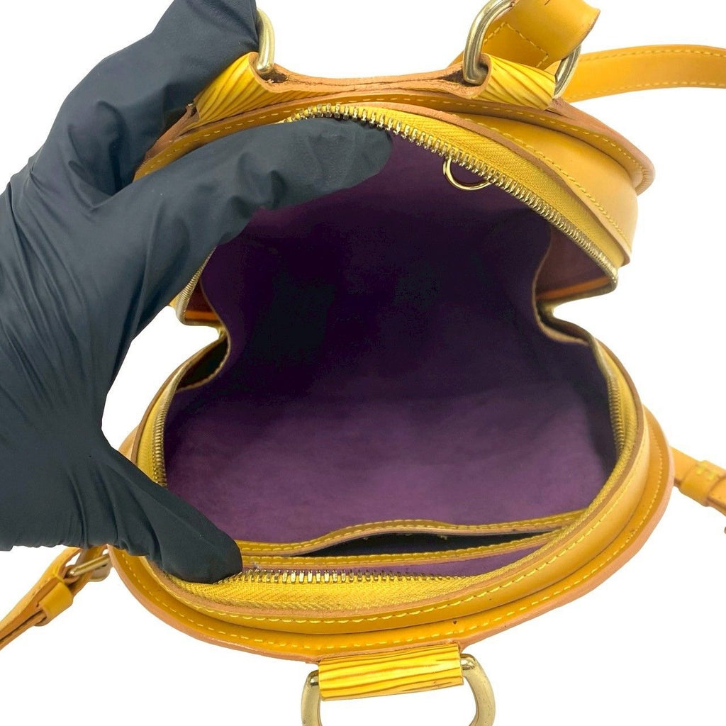 Louis Vuitton Vintage Mabillon Epi Leather Backpack Tassiri Yellow — view 9