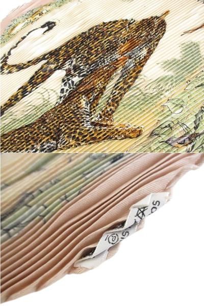Hermes Scarf Pleats Silk Dip Dye Dip Die Jungle Love — view 4