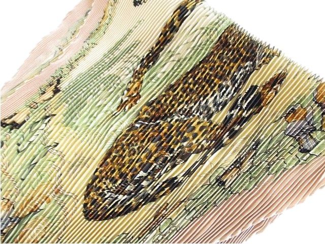 Hermes Scarf Pleats Silk Dip Dye Dip Die Jungle Love — view 3