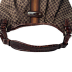 Celine Macadam Shoulder Handbag Canvas Leather — view 6