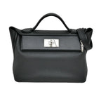 Hermes Van Quatre 29 Black Silver Togo Swift Construction Tote Hand