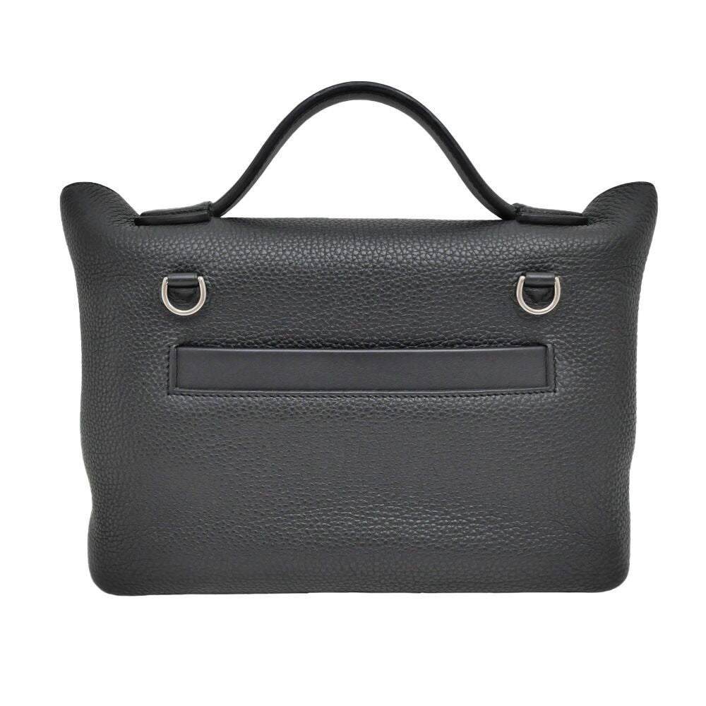 Hermes Van Quatre 29 Black Silver Togo Swift Construction Tote Hand — view 2