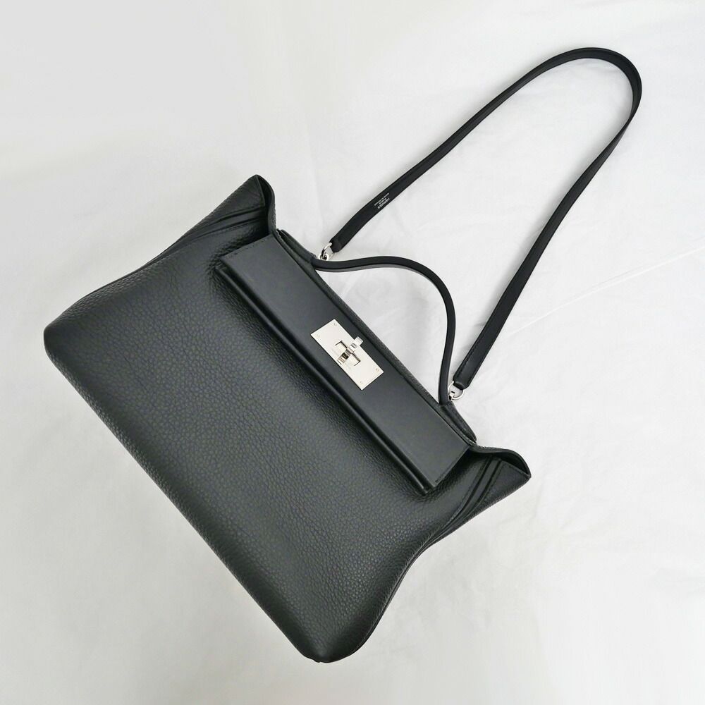Hermes Van Quatre 29 Black Silver Togo Swift Construction Tote Hand — view 9