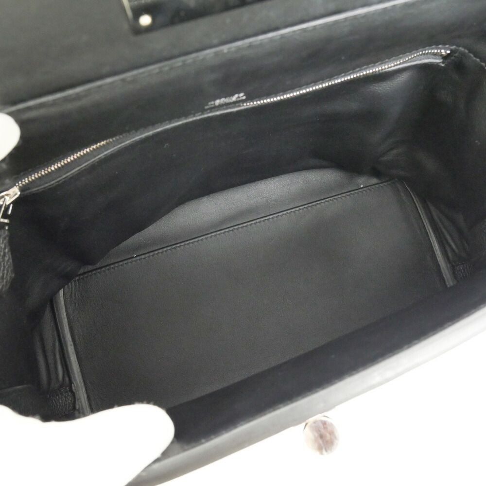 Hermes Van Quatre 29 Black Silver Togo Swift Construction Tote Hand — view 5