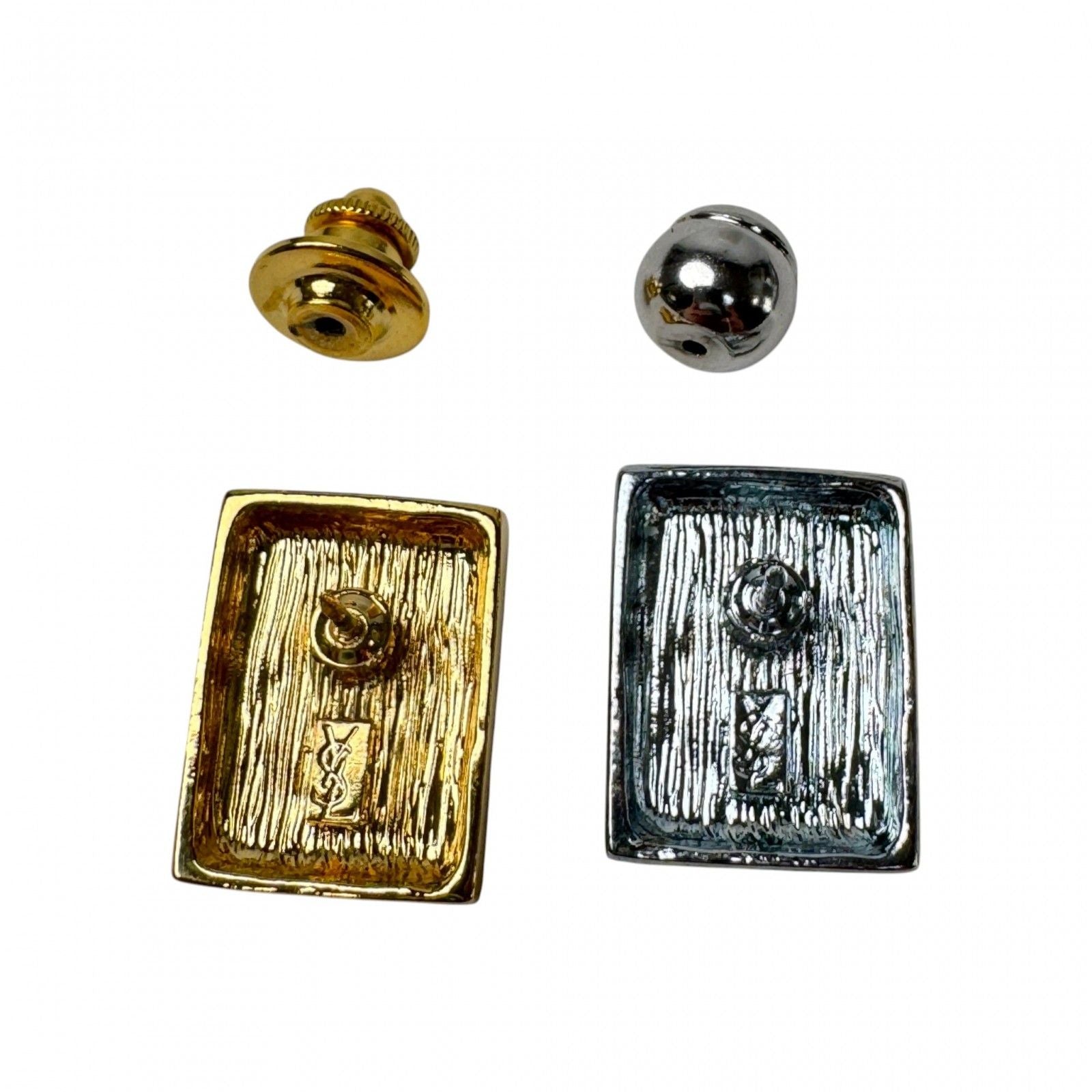 Saint Laurent YSL Logo Pin Badge Pin Brooch — view 3