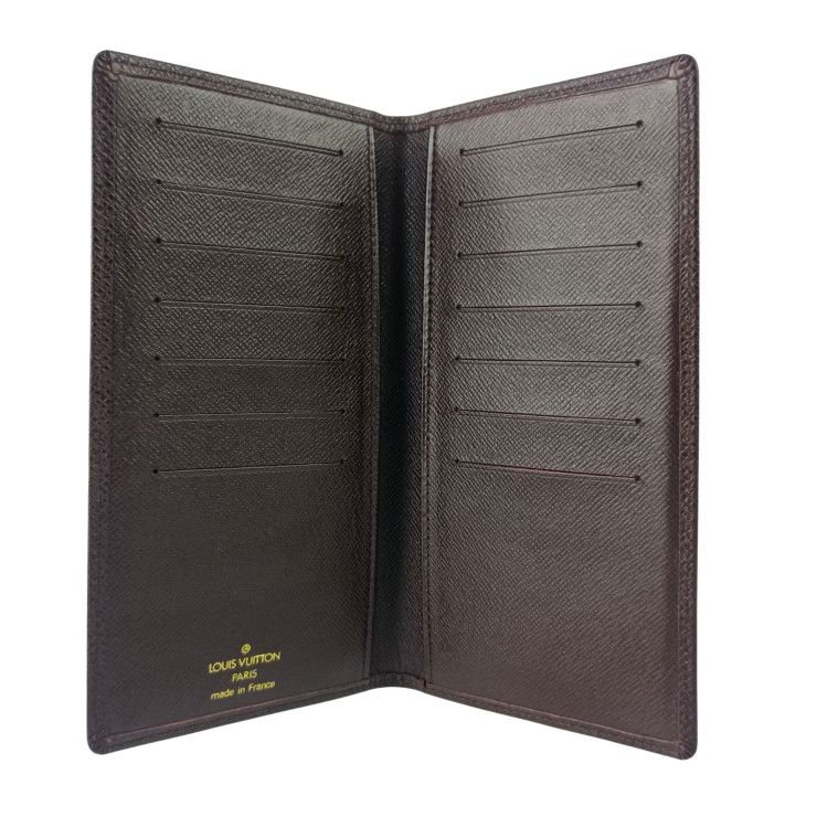 Louis Vuitton Wallet Taiga Porto 14 Cult Cles Acajou Leather Billfold — view 5