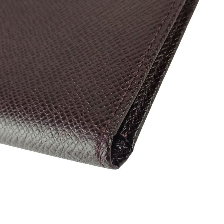 Louis Vuitton Wallet Taiga Porto 14 Cult Cles Acajou Leather Billfold — view 4
