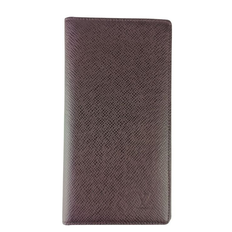 Louis Vuitton Wallet Taiga Porto 14 Cult Cles Acajou Leather Billfold
