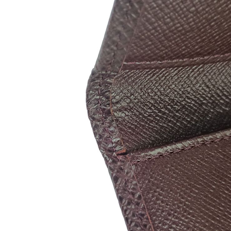 Louis Vuitton Wallet Taiga Porto 14 Cult Cles Acajou Leather Billfold — view 7