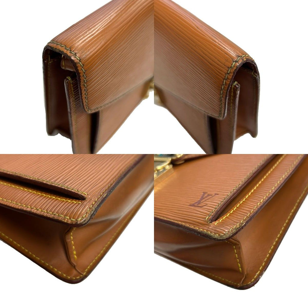 Louis Vuitton Pochette Series Dragonne Epi Second Bag Brown — view 7