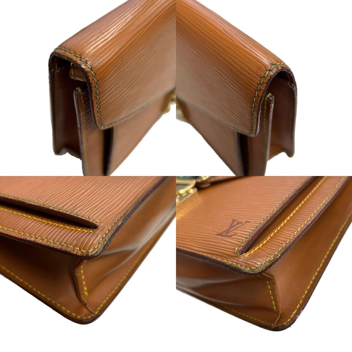Louis Vuitton Pochette Series Dragonne Epi Second Bag Brown — view 7