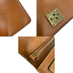 Louis Vuitton Pochette Series Dragonne Epi Second Bag Brown — view 8