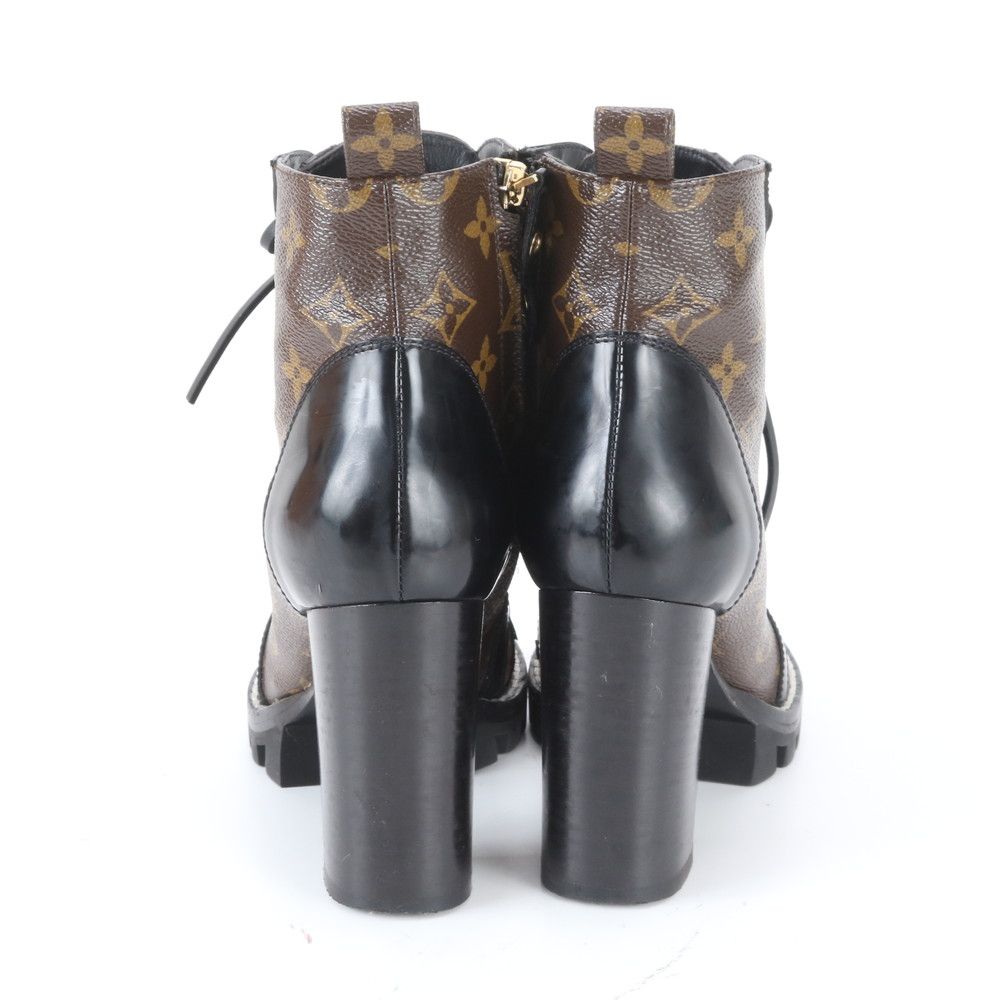 Louis Vuitton Monogram Star Trail Line Ankle Boots Leather Shoes — view 4