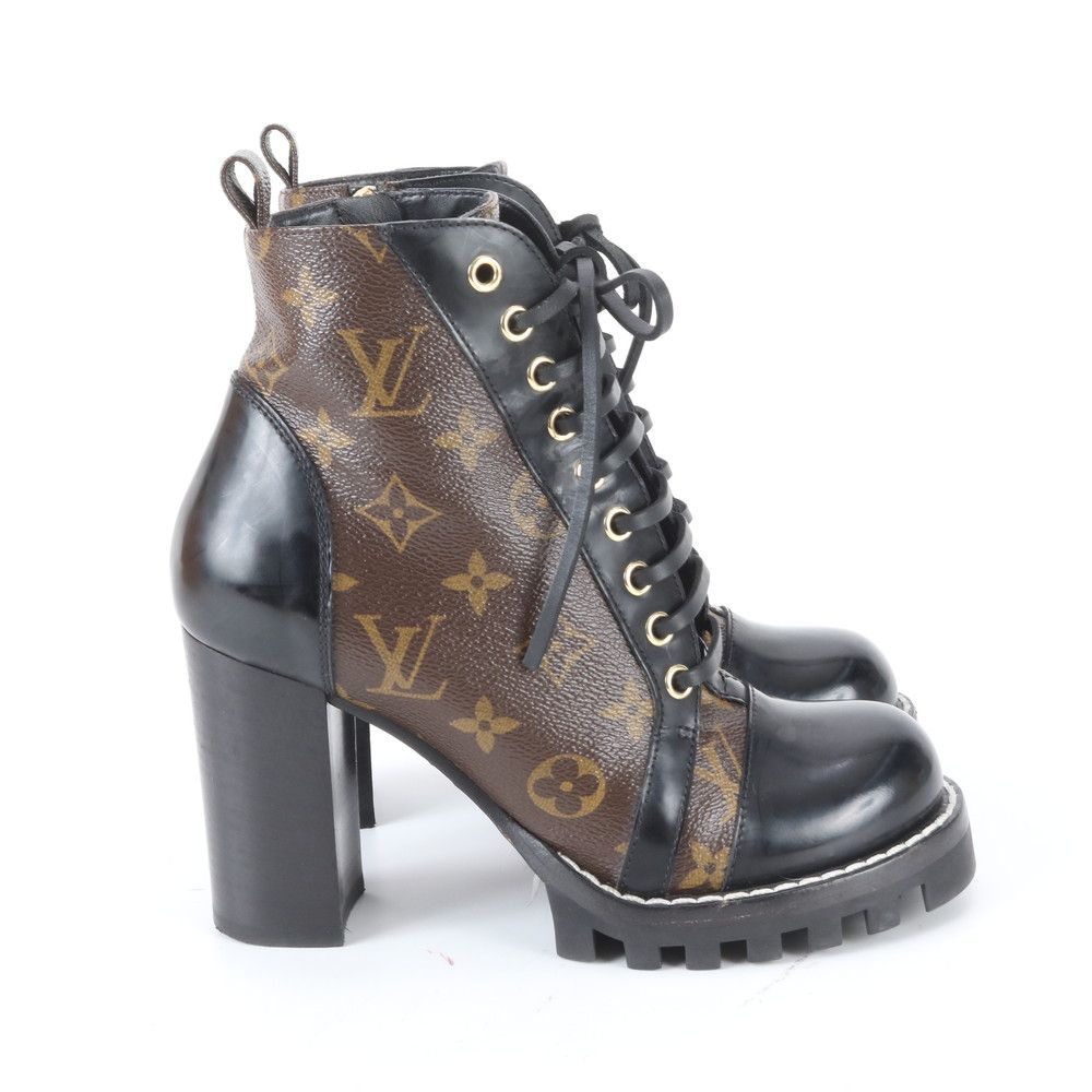 Louis Vuitton Monogram Star Trail Line Ankle Boots Leather Shoes — view 5