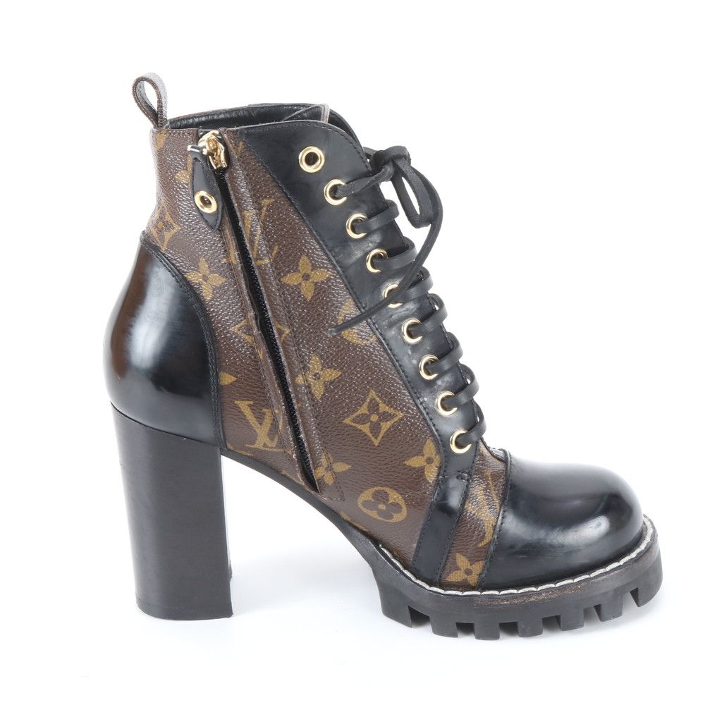 Louis Vuitton Monogram Star Trail Line Ankle Boots Leather Shoes — view 6