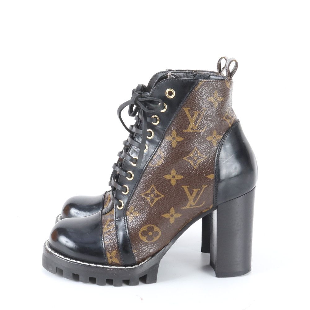 Louis Vuitton Monogram Star Trail Line Ankle Boots Leather Shoes — view 3