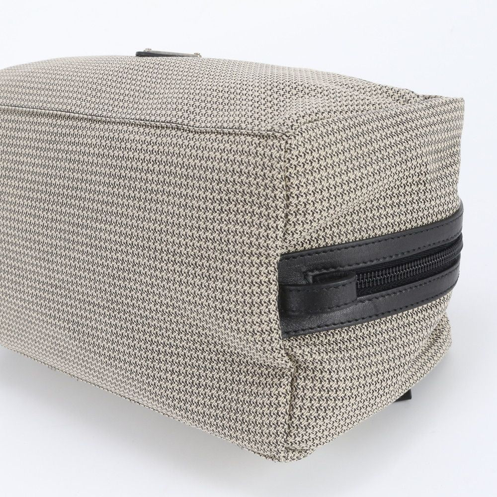 Prada Leather Canvas Clutch Hand Second Pouch — view 3