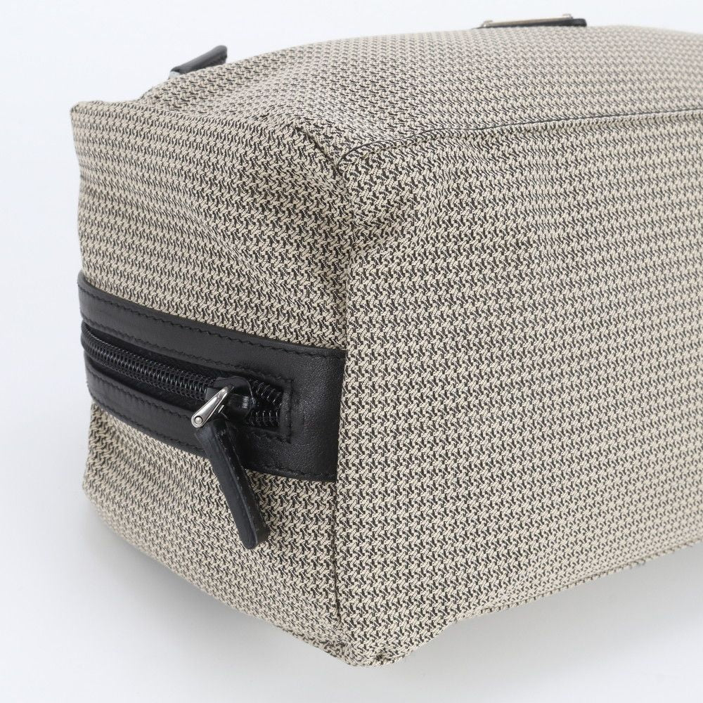 Prada Leather Canvas Clutch Hand Second Pouch — view 5