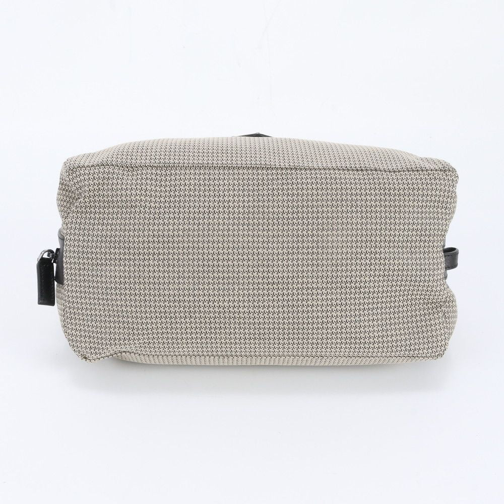 Prada Leather Canvas Clutch Hand Second Pouch — view 4