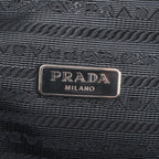 Prada Leather Canvas Clutch Hand Second Pouch — view 7