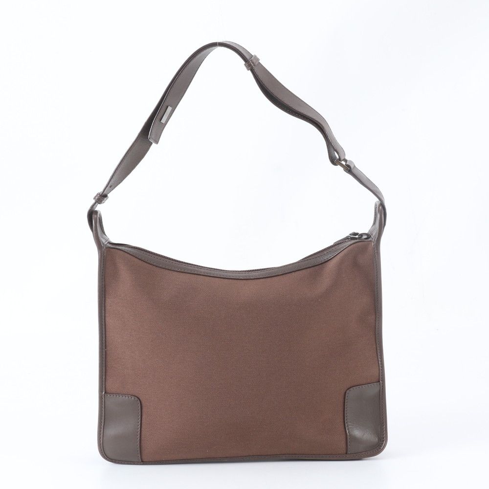 Gucci Leather Shoulder Bag Tote Hand Brown — view 3
