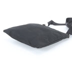 Prada Tessuto Nylon Leather Shoulder Bag Crossbody Messenger Black — view 4