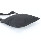 Prada Tessuto Nylon Leather Shoulder Bag Crossbody Messenger Black — view 5