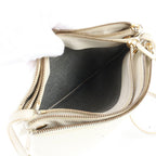 Celine Trio Crossbody Ivory Leather Shoulder Bag — view 8