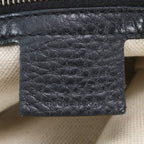 Gucci Interlocking Leather Tote Shoulder Hand Black — view 8