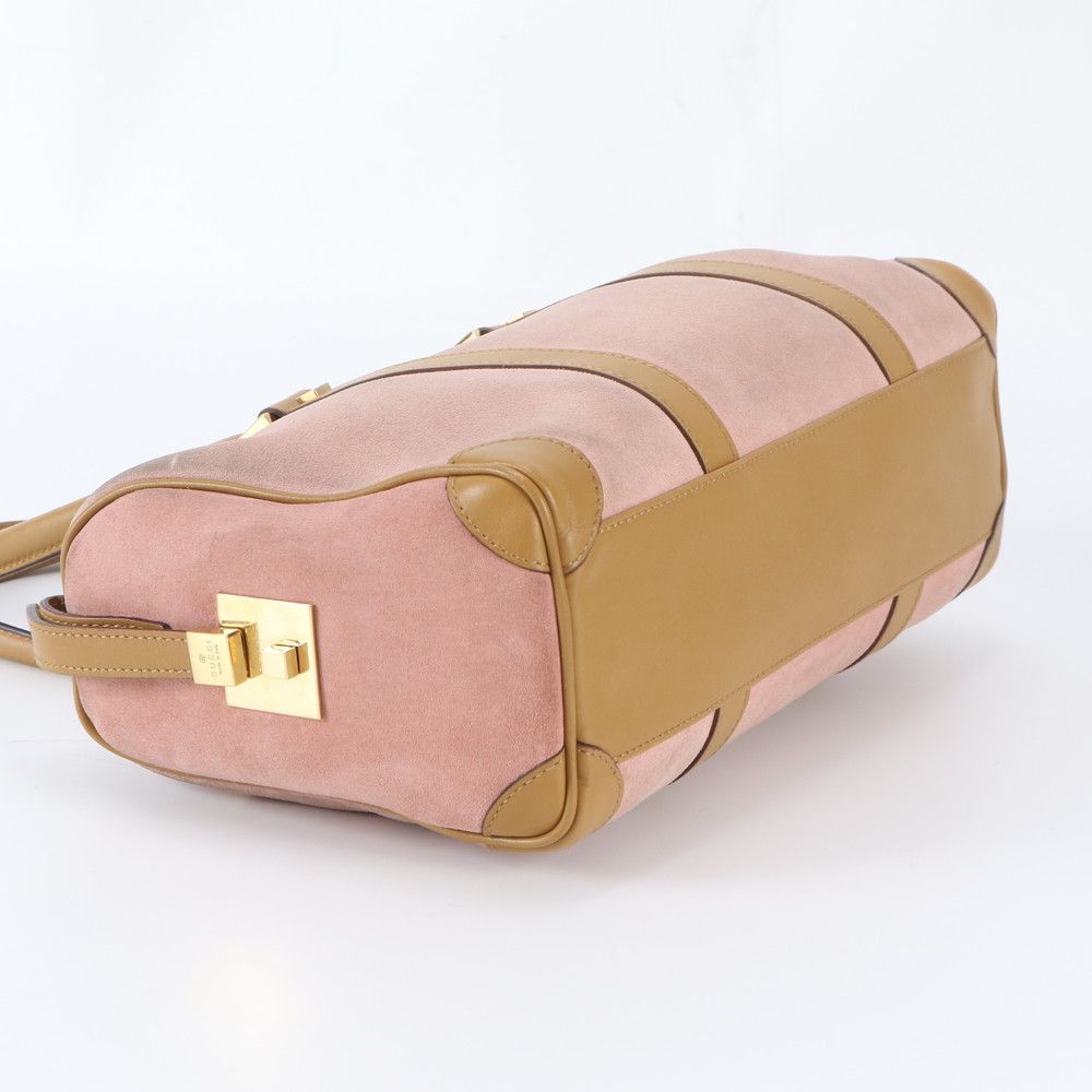 Gucci 000 Leather Handbag Mini Boston Tote — view 5