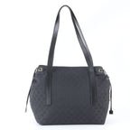 Gucci GG Canvas 019 Leather Tote Shoulder Hand Black — view 3