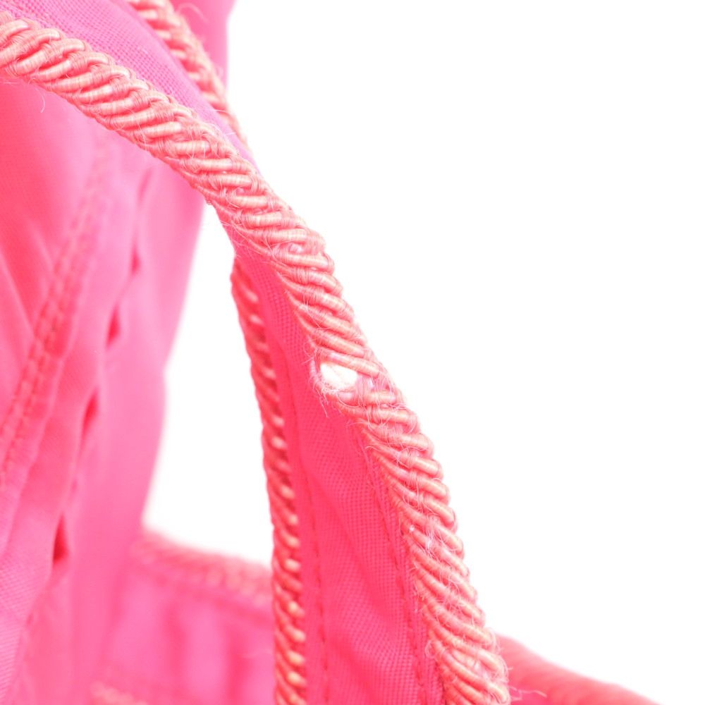Prada Tessuto Nylon Beads Bijoux Logo Handbag Tote — view 8
