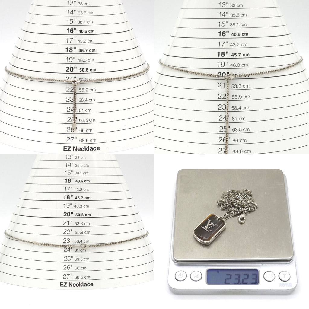 Louis Vuitton Collier LV Shades Necklace 48 58 cm Locket Pendant LV Signature — view 9