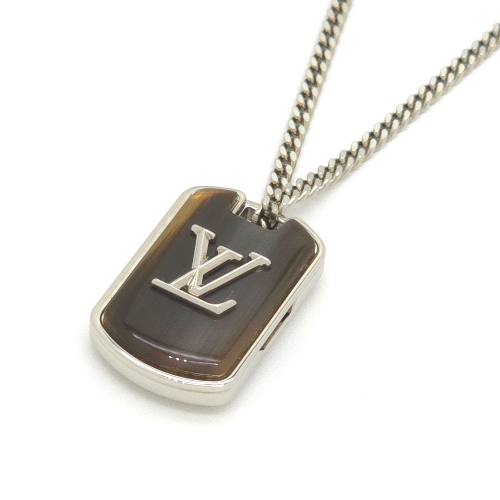 Louis Vuitton Collier LV Shades Necklace 48 58 cm Locket Pendant LV Signature — view 3