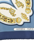 Hermes Bandana Scarf Blue — view 3