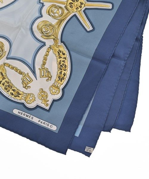 Hermes Bandana Scarf Blue — view 2