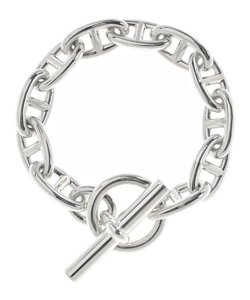 Hermes Bracelet Bangle Silver — view 2