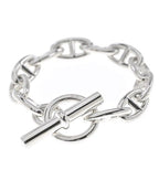 Hermes Bracelet Bangle Silver