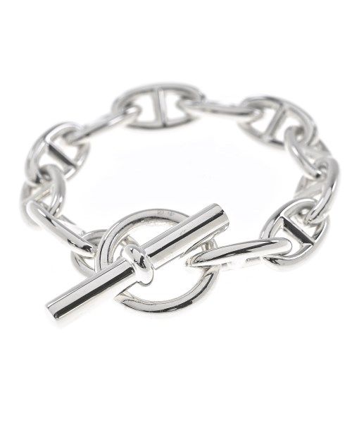 Hermes Bracelet Bangle Silver