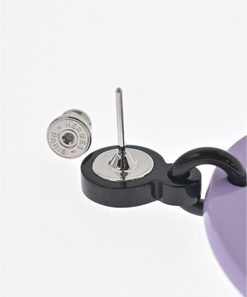Hermes Earrings Purple — view 5