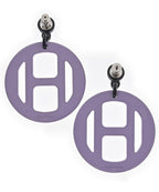 Hermes Earrings Purple — view 2