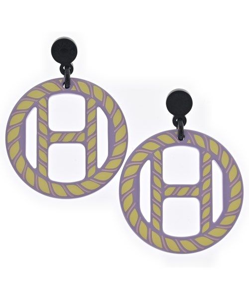 Hermes Earrings Purple