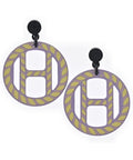 Hermes Earrings Purple