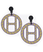 Hermes Earrings Purple