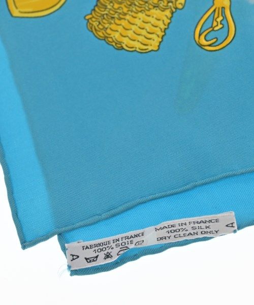 Hermes Bandana Scarf Blue — view 5