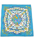Hermes Bandana Scarf Blue