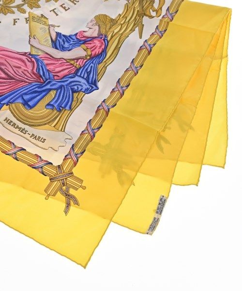 Hermes Bandana Scarf Yellow — view 2